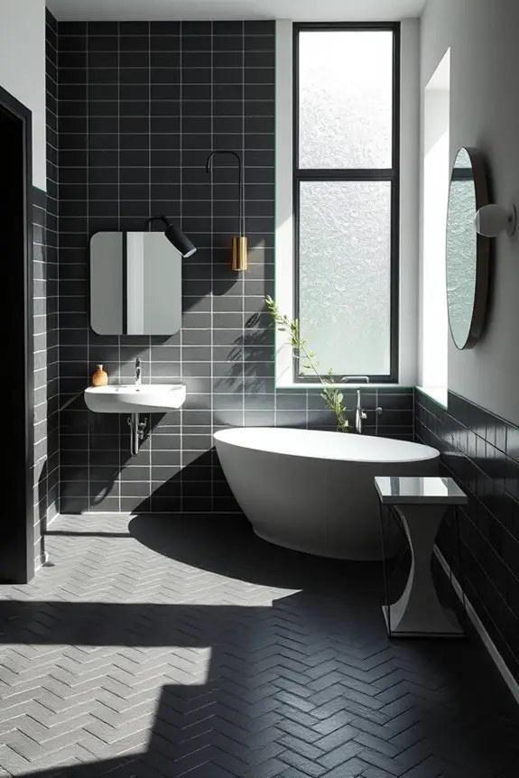 bold contrast bathroom design