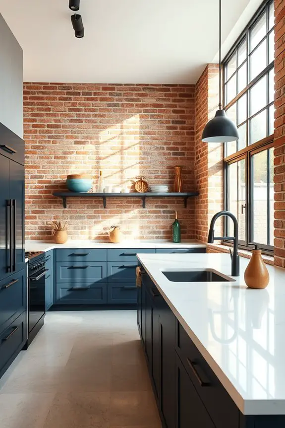 bold contrasts enhance kitchens