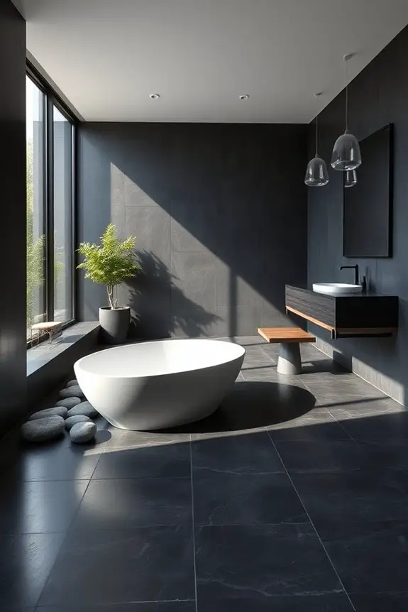 bold dark concrete elegance