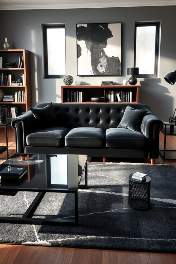 bold dark furniture elegance