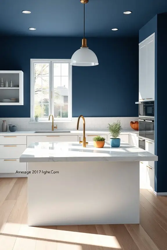 bold deep blue elegance
