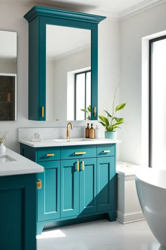 bold deep teal elegance