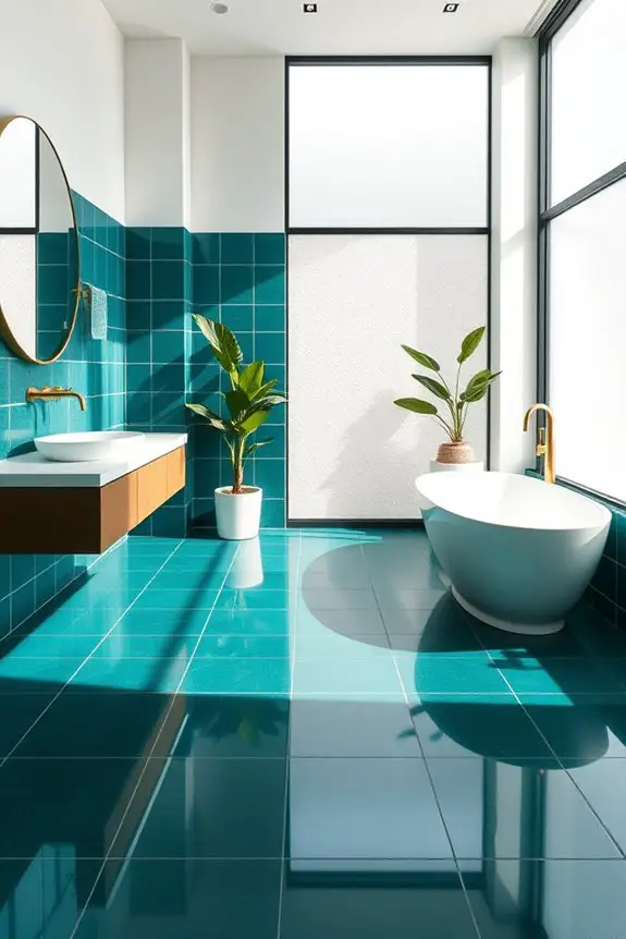 bold deep teal elegance