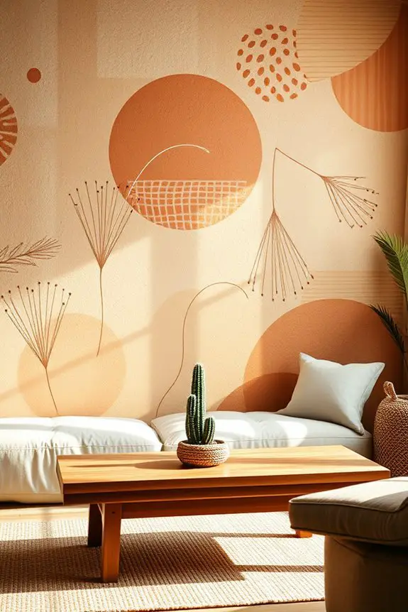 bold diy wall mural