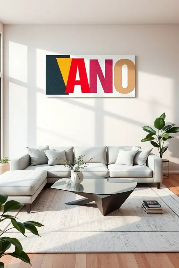 bold expressive typography decor