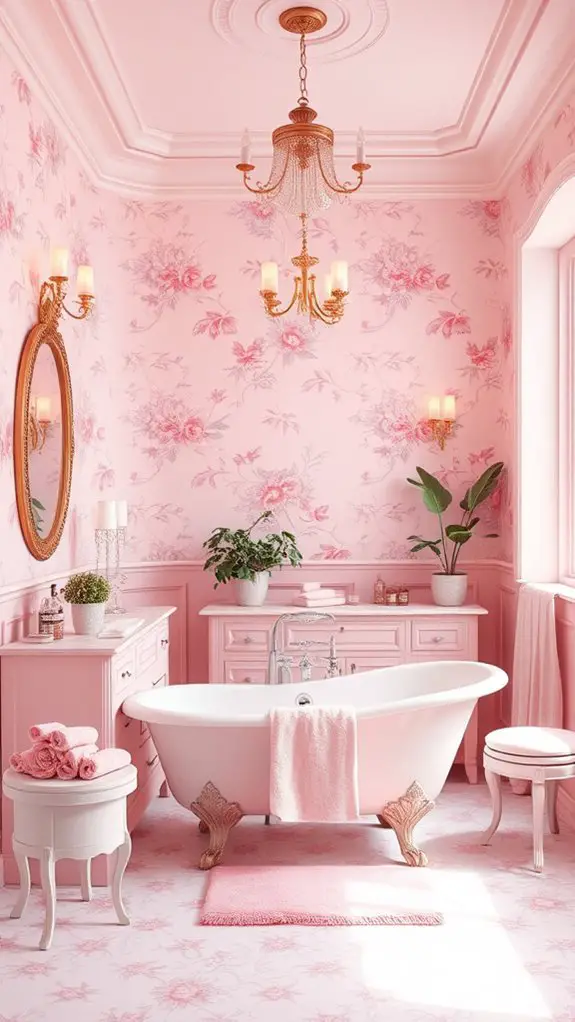 bold floral pink transformation