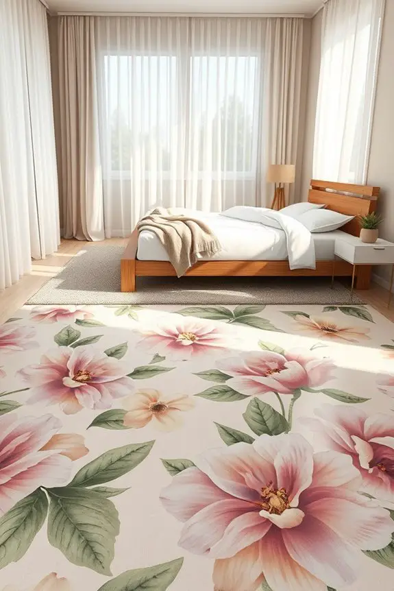 bold floral tile arrangements
