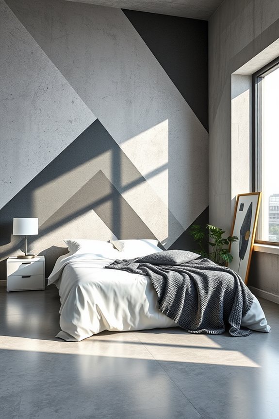 bold geometric concrete designs