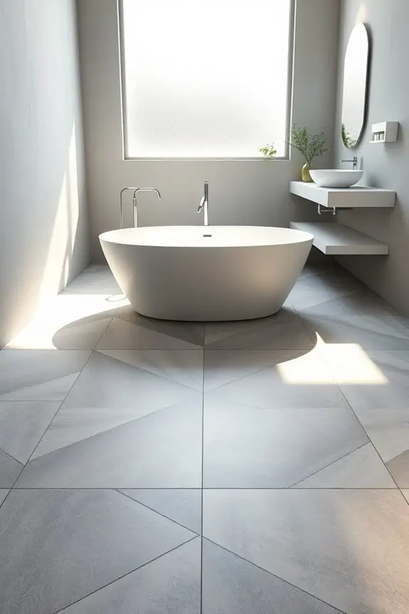 bold geometric concrete patterns