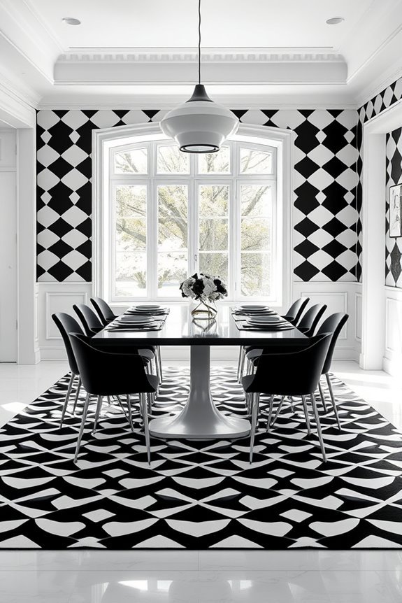 bold geometric dining transformations