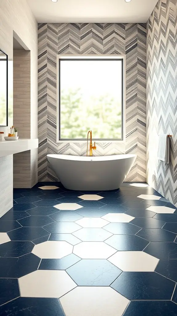 bold geometric tile designs