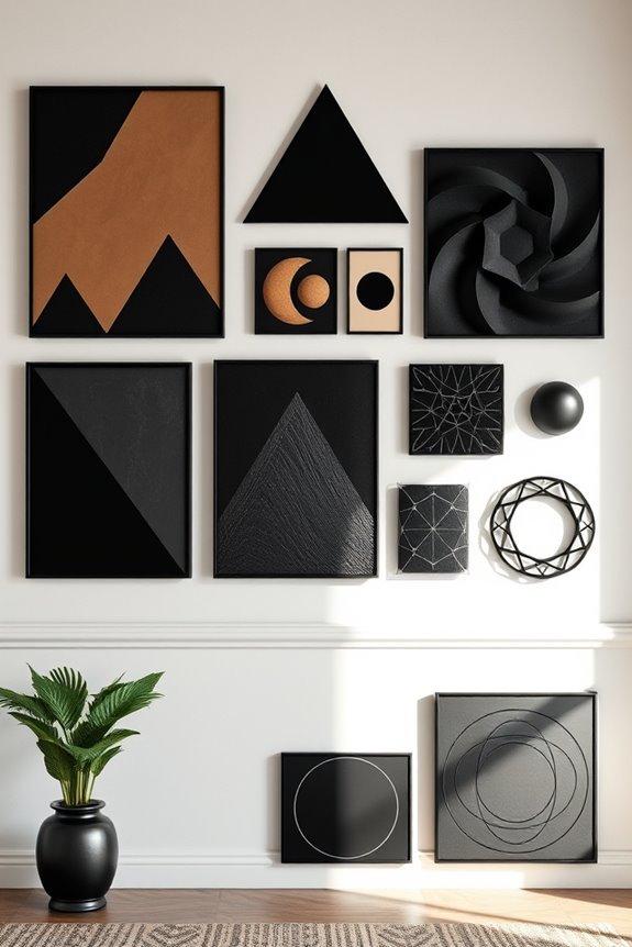 bold geometric wall art