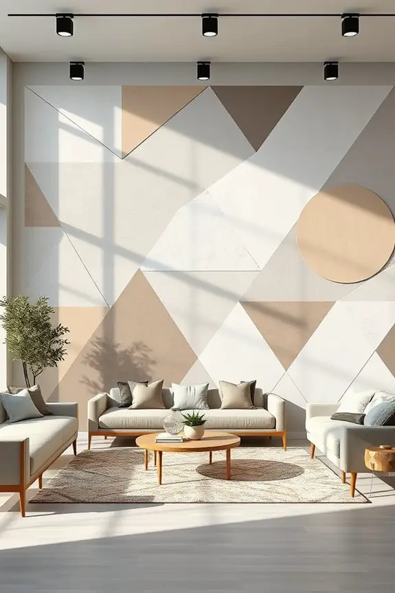 bold geometric wall transformations