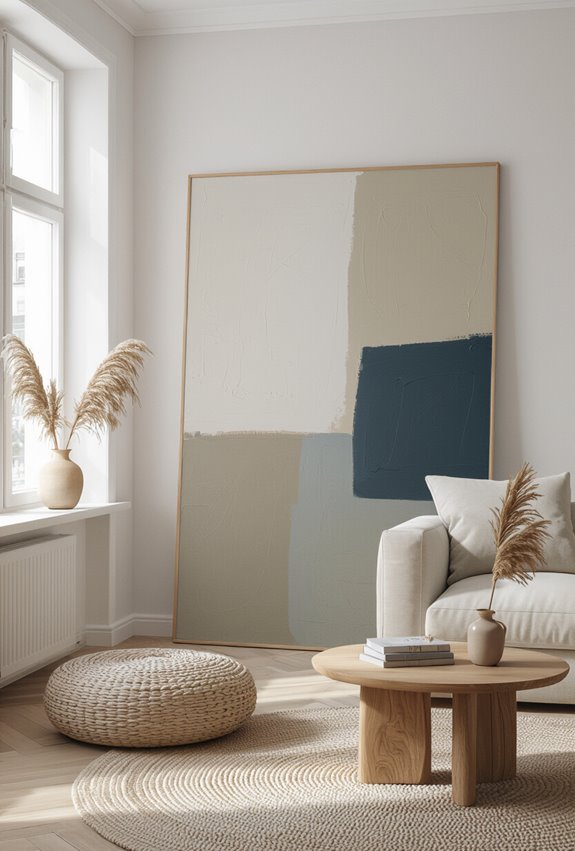bold gestural large scale painting