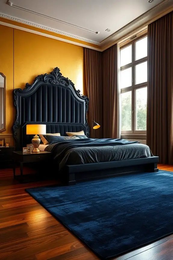 bold gold dark elegance