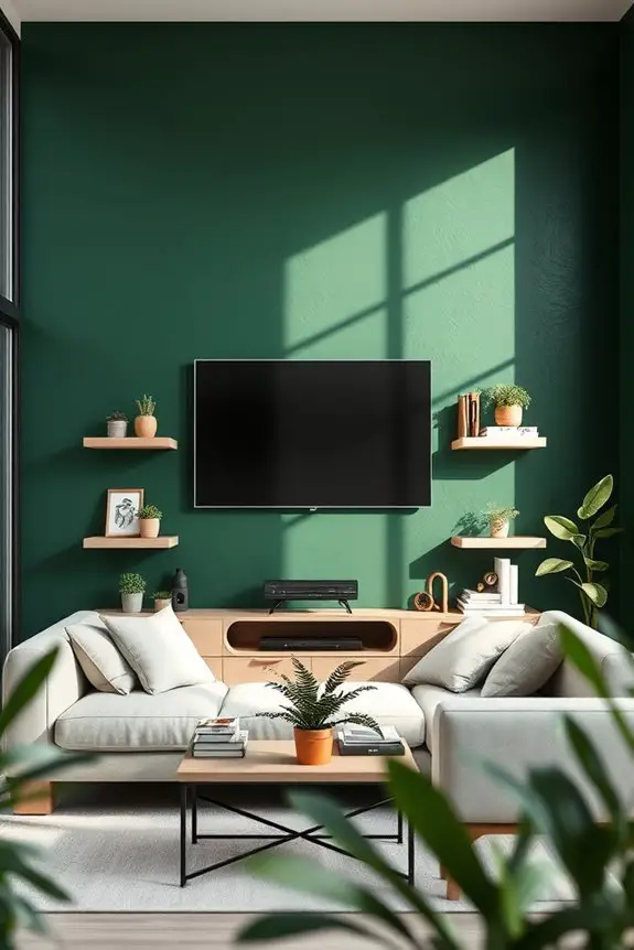 bold green tranquility retreat