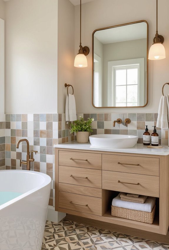 bold grout defines patterns