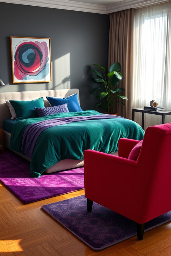 bold jewel tones elevate