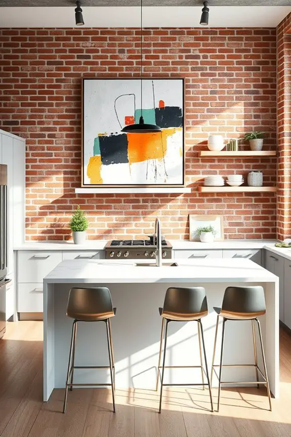 bold kitchen art focal points