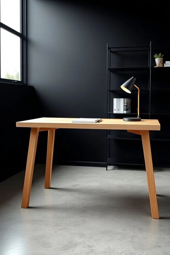 bold minimalist workspace design