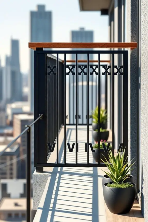 bold modern industrial railings