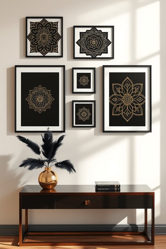 bold monochrome black gold elegance