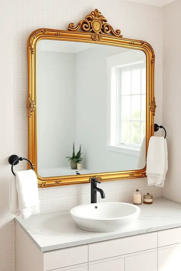 bold oversized bathroom decor