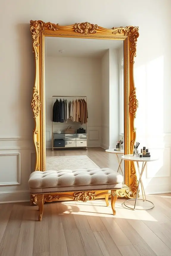 bold oversized mirror statement