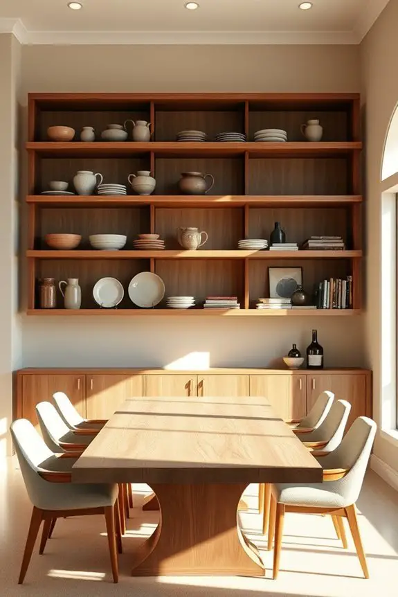 bold oversized shelf statement