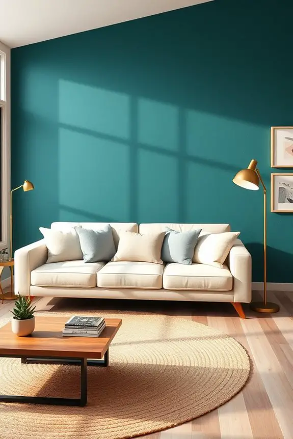 bold painted accent walls