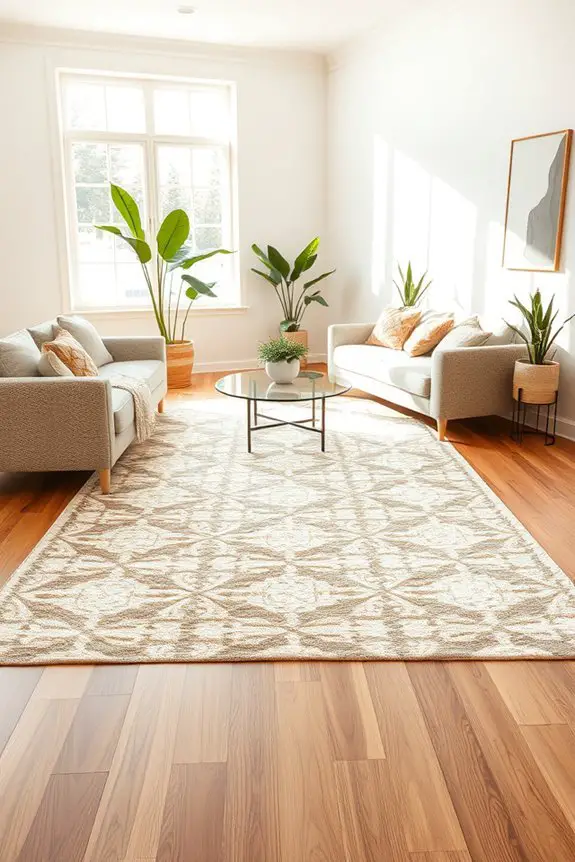bold patterned statement rugs