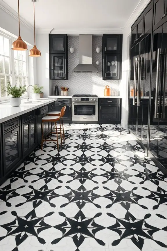 bold patterned tile designs