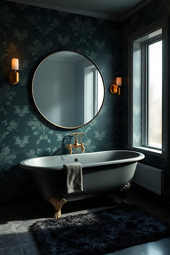 bold patterns enhance bathrooms