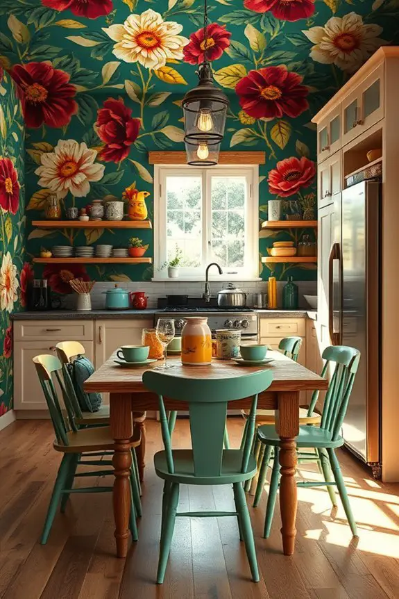 bold patterns enhance kitchens