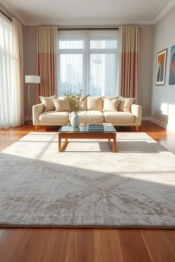 bold rugs enhance decor