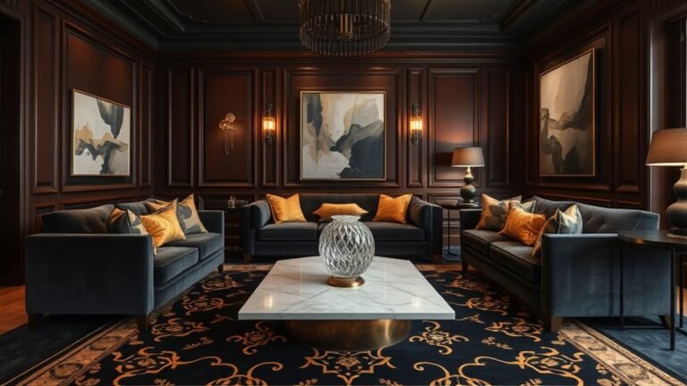 bold sophisticated dark interiors