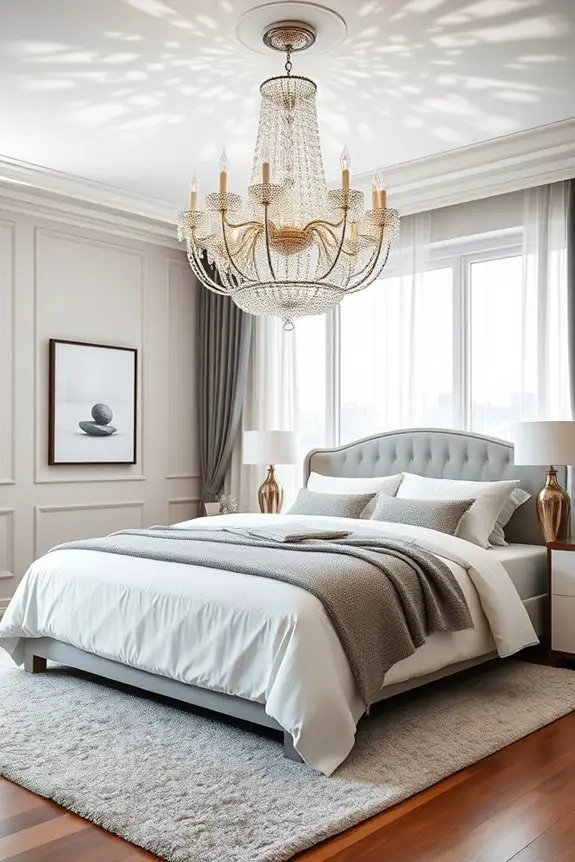 bold statement bedroom chandeliers