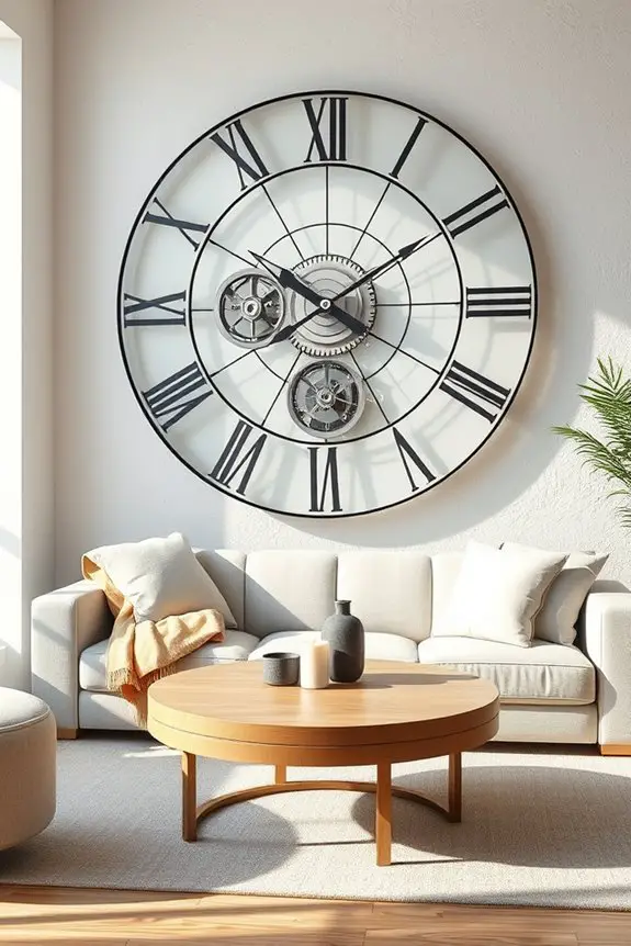 bold statement timepiece decor