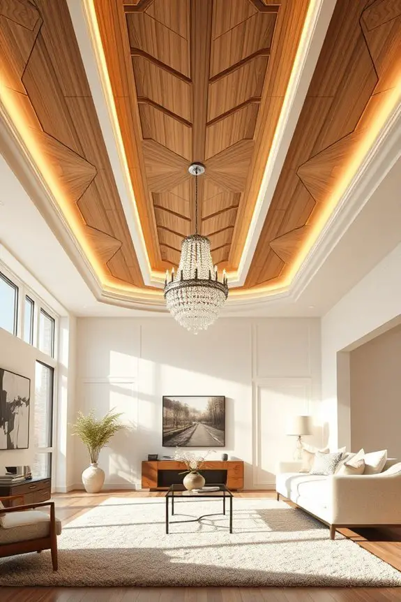 bold textured statement ceilings