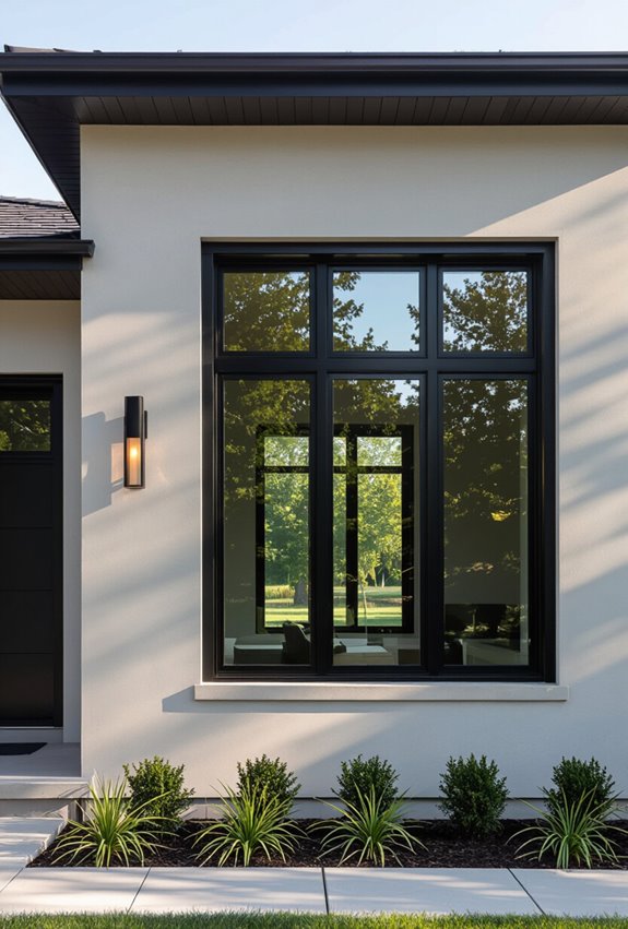 bold trim frames architectural details