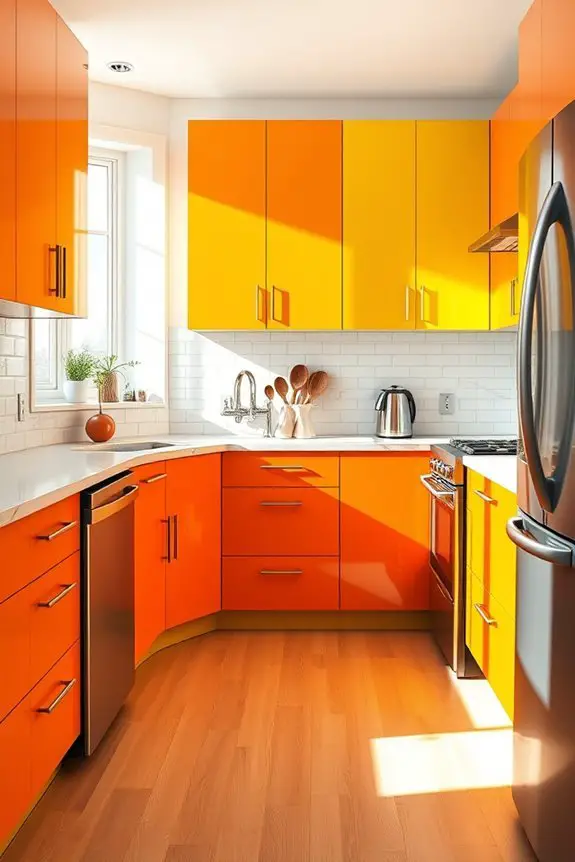 bold two tone kitchen cabinets