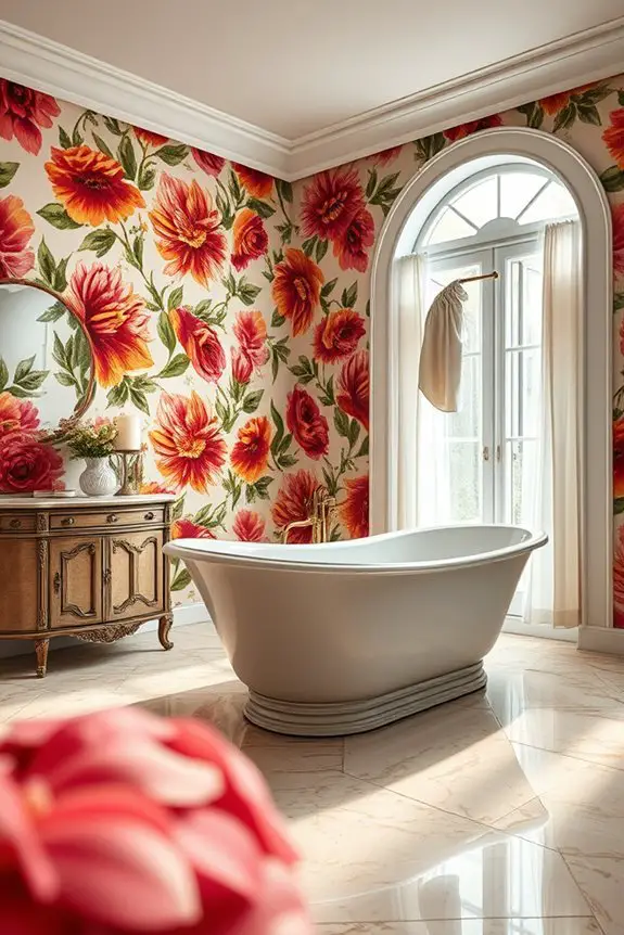 bold vibrant bathroom transformations