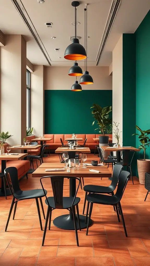 bold vibrant dining atmosphere