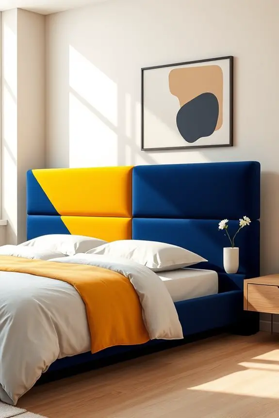 bold vibrant headboard designs