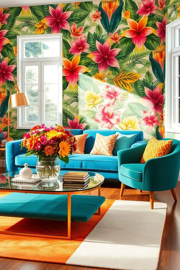 bold vibrant wallpaper transformation
