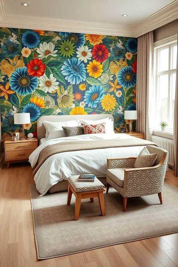 bold wallpaper enhances style