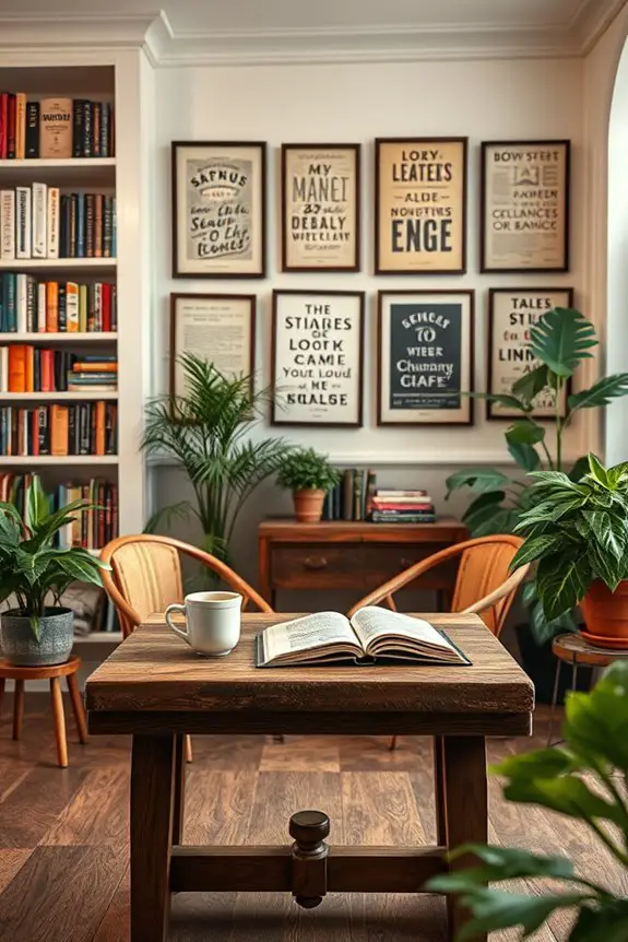 book themed ambiance enhancement
