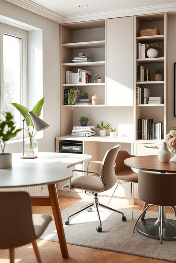 bookcase desks for organization
