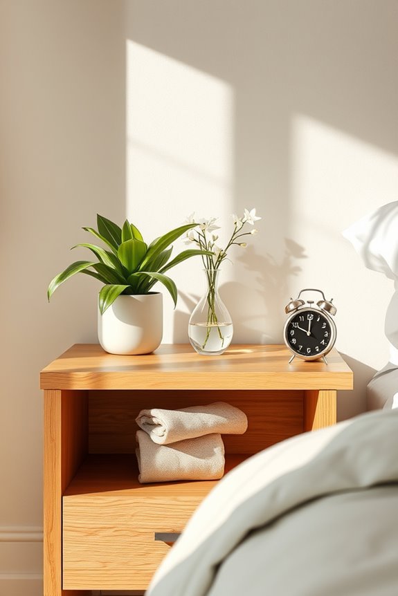 botanical bedside table oasis