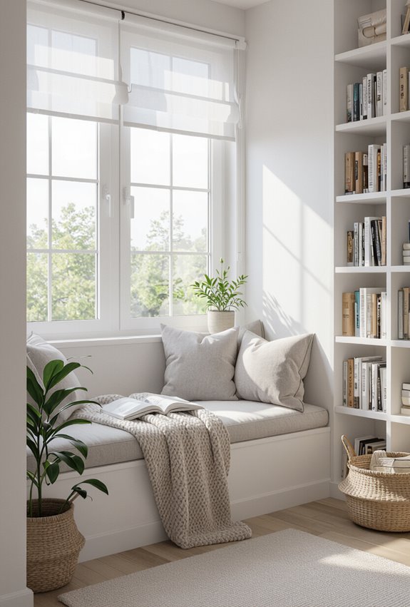 botanical cozy window reading nook